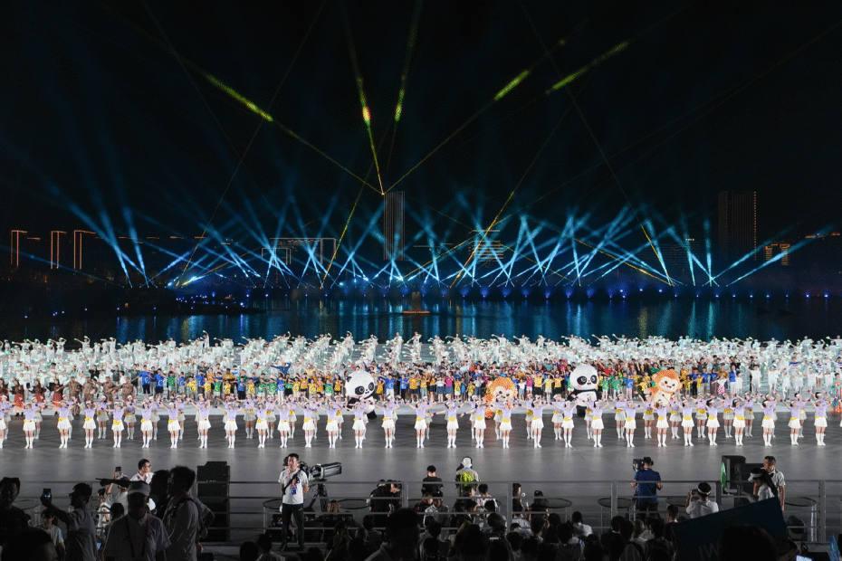 2025-world-games-conduce-al-final-de-la-ceremonia-de-apertura-a-gran-escala